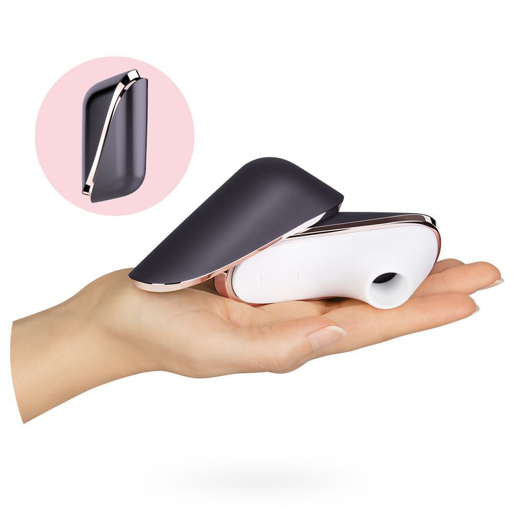 Satisfyer Pro Traveler Clitoral Vibrator|Detail View|"Multi-function controls - detail view"