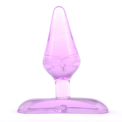 Purple Mini Anal Plug|Front View|"purple mini plug-front view"|