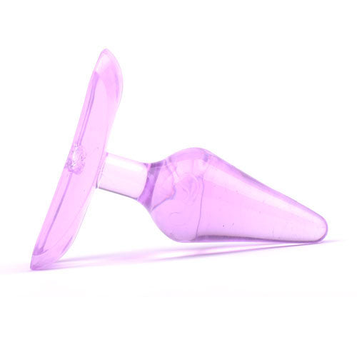 Purple Mini Anal Plug|Side View|"mini plug design-side view"|