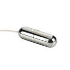 First Time Silver Teaser Vibrating Bullet|Side View|"Premium pleasure device - side view"