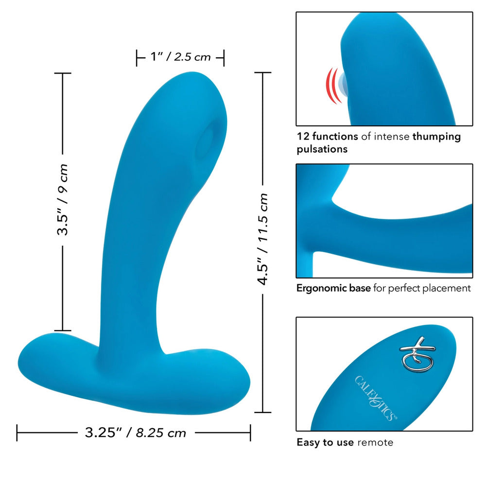 Remote-Controlled-Pulsing-Pleaser-Vibrator|Side View|"ergonomic design-side view"