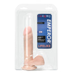 Emperor 6 Inch Life Like Dildo Ivory|Detail View|"surface detail - detail view"