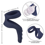 Viceroy Perineum Dual Silicone Cock Ring|Back View|"quality build - back view"