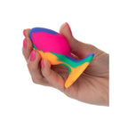 Cheeky Medium Tie Dye Butt Plug|Detail View|"medium features-detail view"|