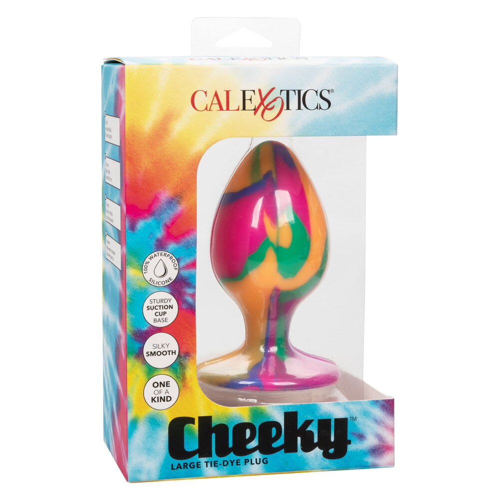 Cheeky Large Tie Dye Butt Plug|Set View|"complete tie dye set-set view"|