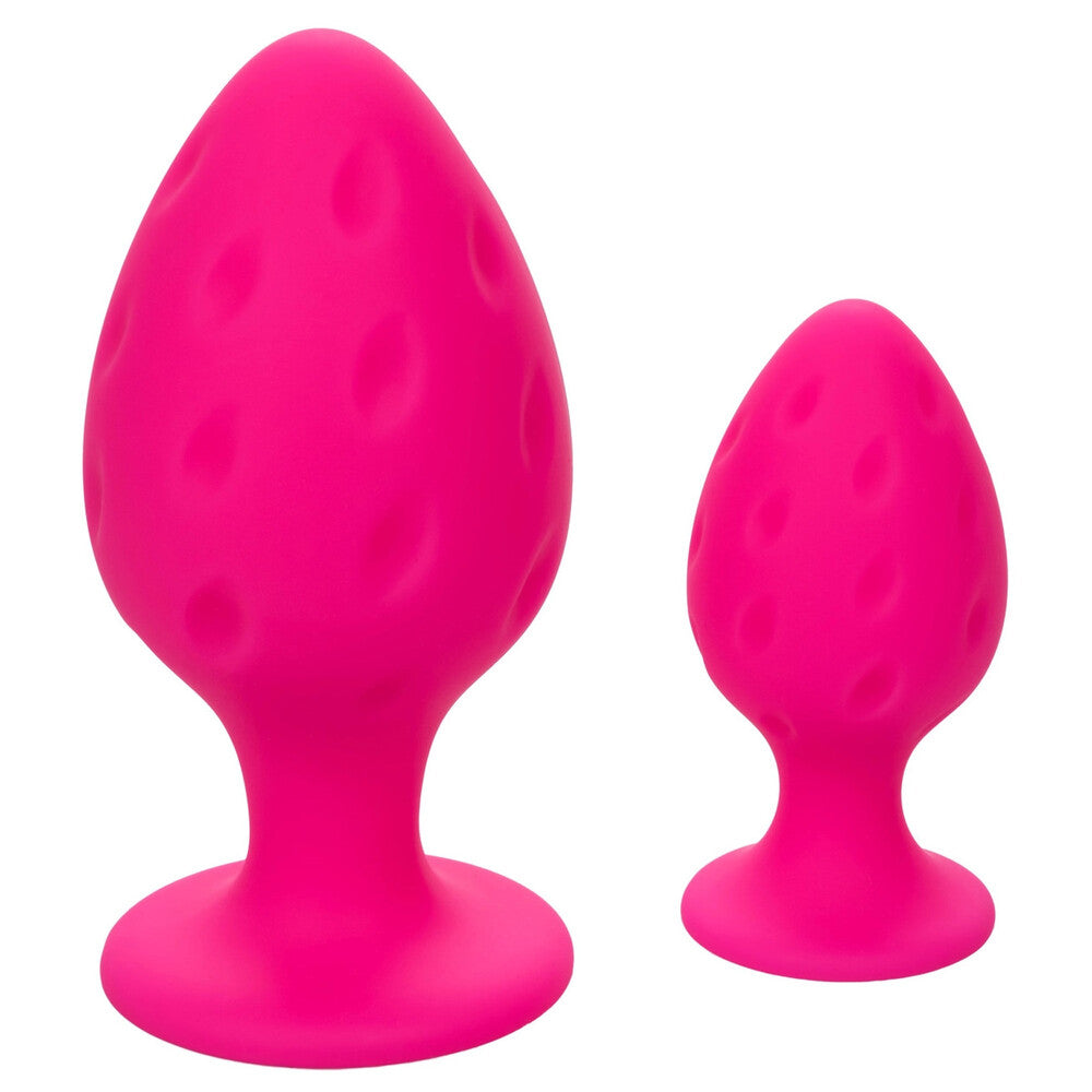 Cheeky-Butt-Plug-Duo-Pink|Front View|"duo plug-front view"