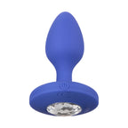 Cheeky Gems Medium Rechargeable Vibrating Butt Plug|Front View|"vibrating jeweled anal plug-front view"|