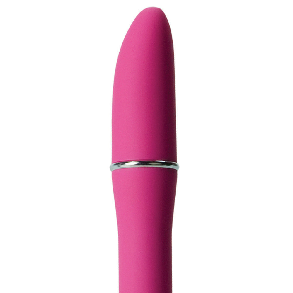 Lulu-Satin-Touch-Mini-Vibrator|Side View|"soft touch design-side view"