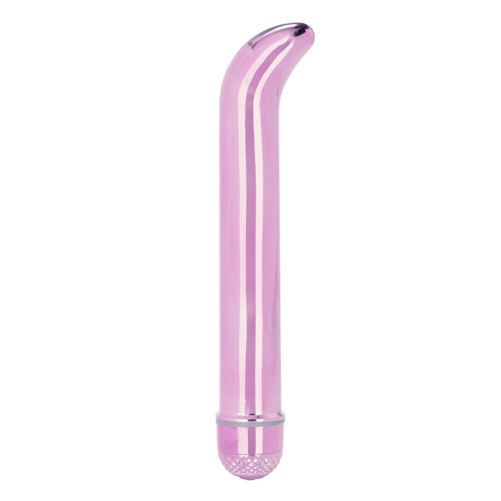 Metallic-Pink-Shimmer-G-Spot-Vibrator|Front View|"pink shimmer vibrator-front view"