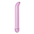Metallic-Pink-Shimmer-G-Spot-Vibrator|Side View|"curved design-side view"