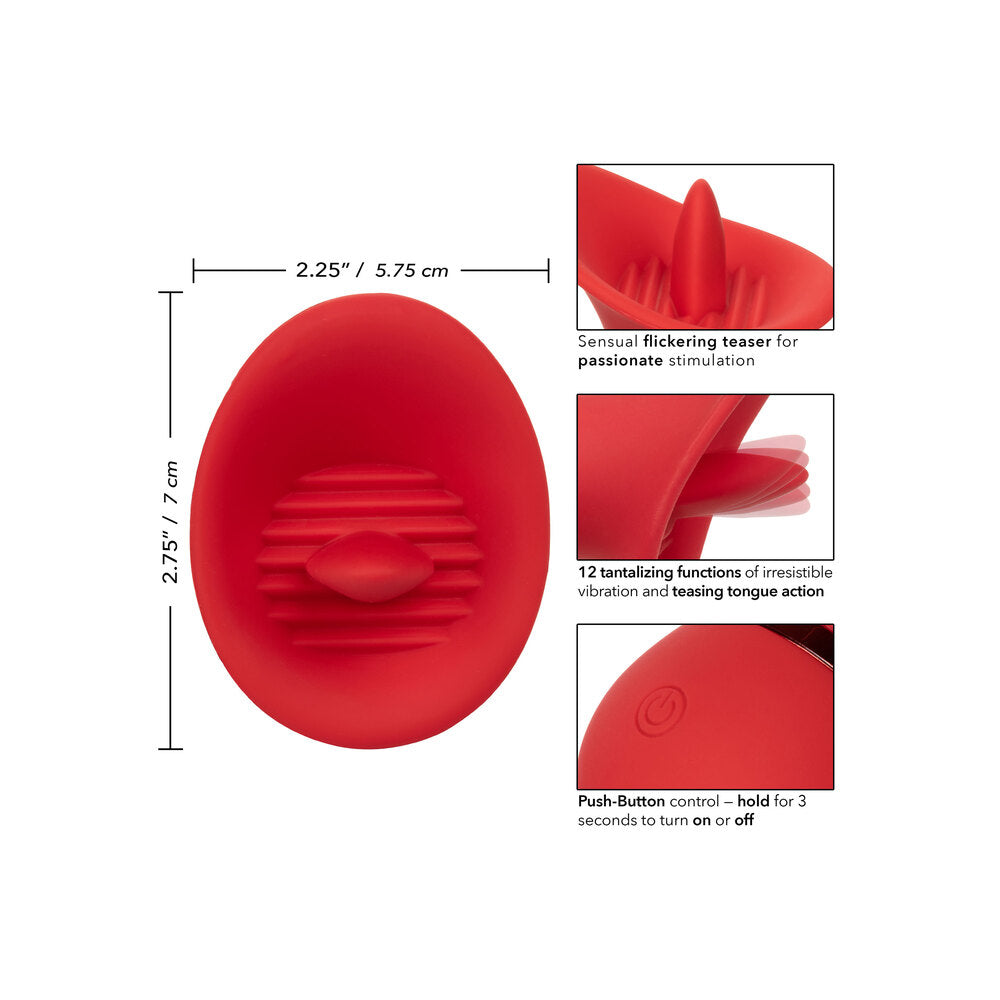 French Kiss Seducer Teasing Tongue Vibrator|Detail View|"Multi-function controls - detail view"