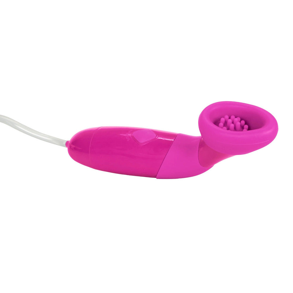 Waterproof-Silicone-Clitoral-Pump-Pink|Detail View|"control mechanism-detail view"