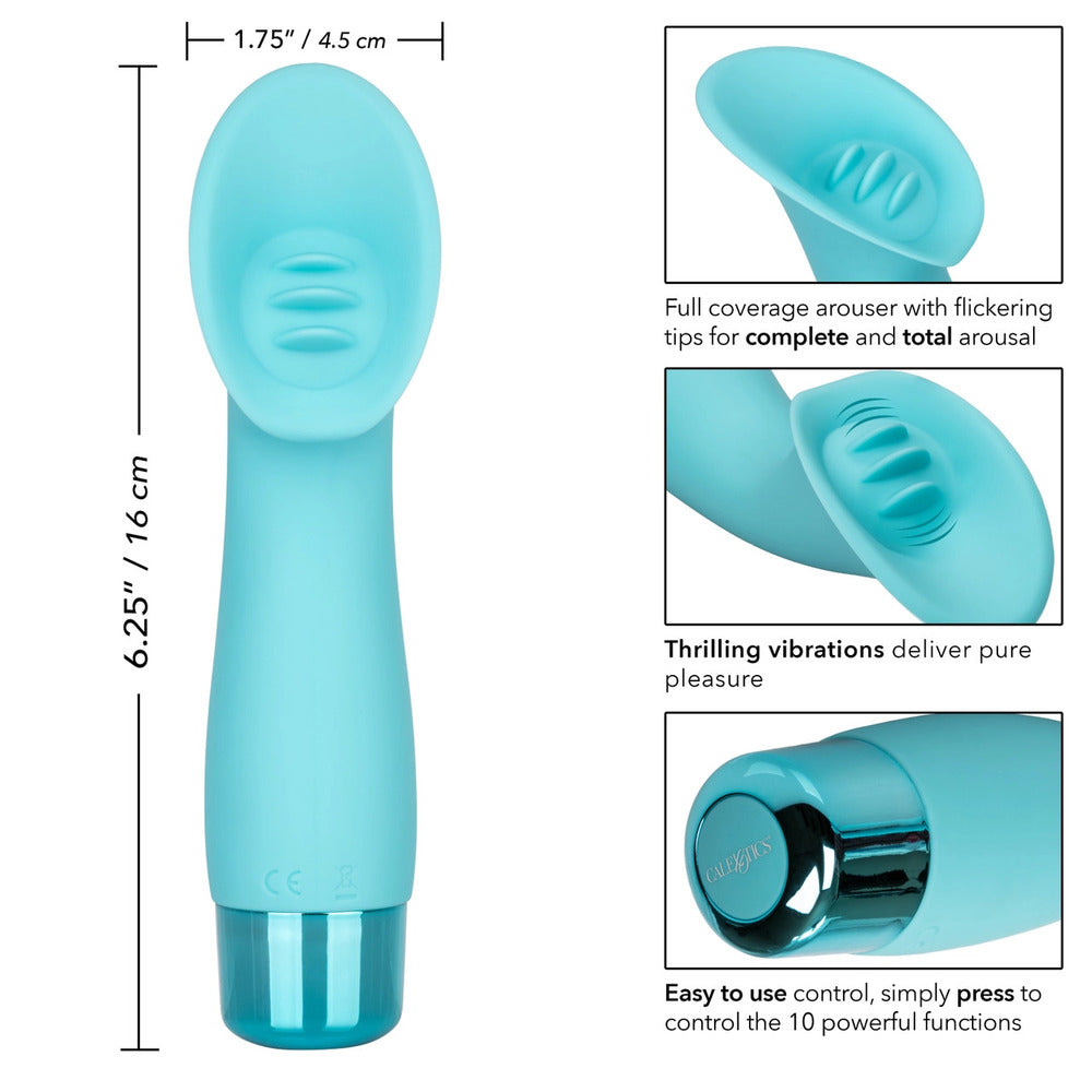 Eden Climaxer Silicone Clitoral Vibe Waterproof 6.25 Inch|Side View|"Premium pleasure device - side view"