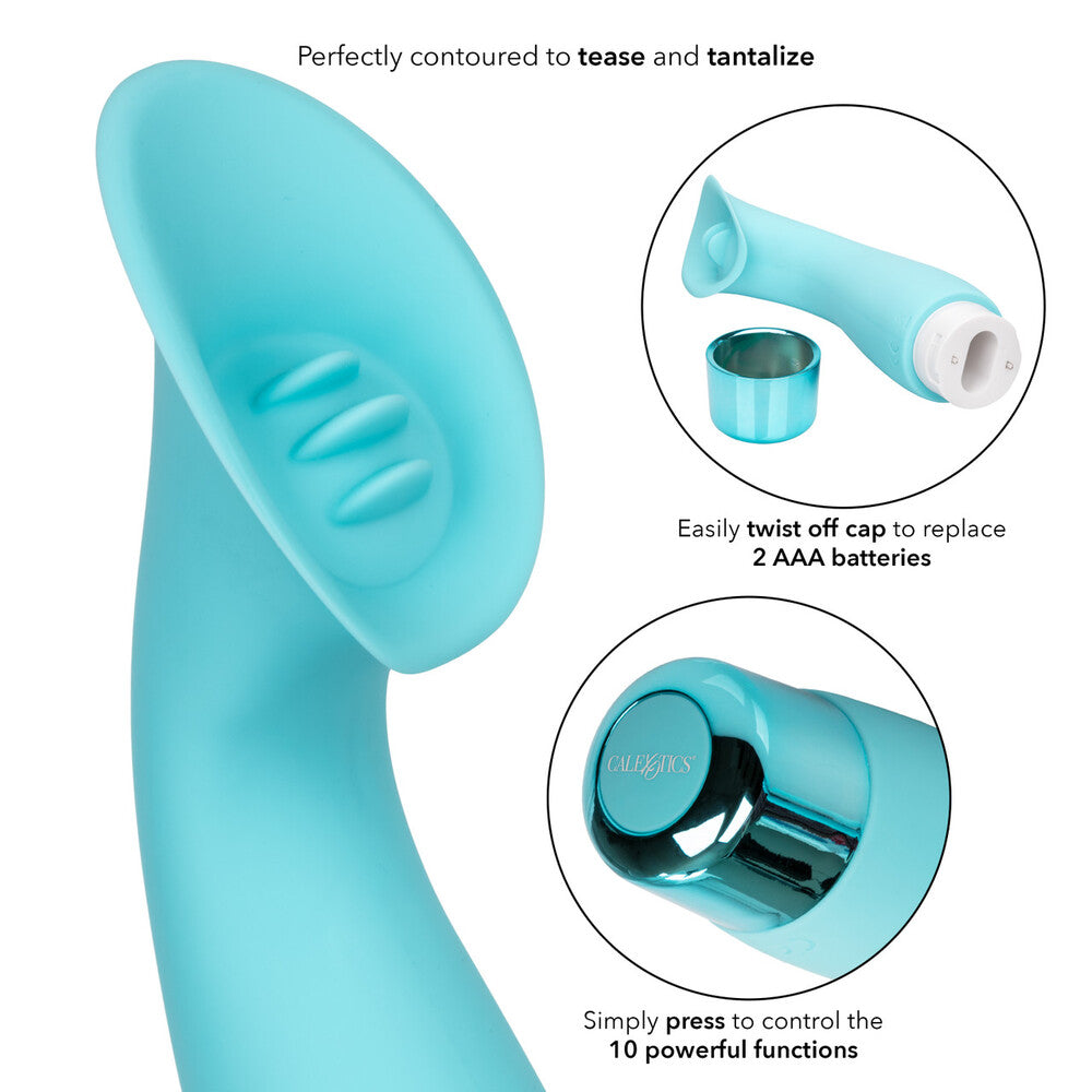 Eden Climaxer Silicone Clitoral Vibe Waterproof 6.25 Inch|Detail View|"Multi-function controls - detail view"