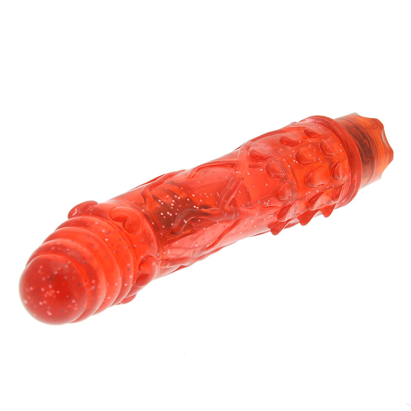 Love-Vibes-10-Function-Glitter-GSpot-Vibrator|Side View|"curved design-side view"