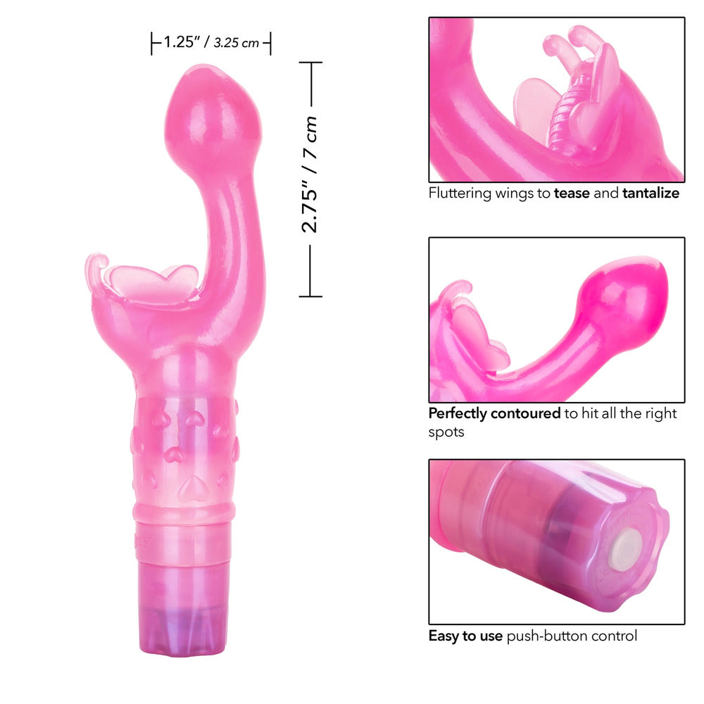 Butterfly-Kiss-GSpot-Vibrator|Side View|"dual stimulation design-side view"