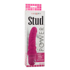 Power Stud Curvy Vibrator Waterproof Pink 6.75 Inch|Detail View|"surface detail - detail view"