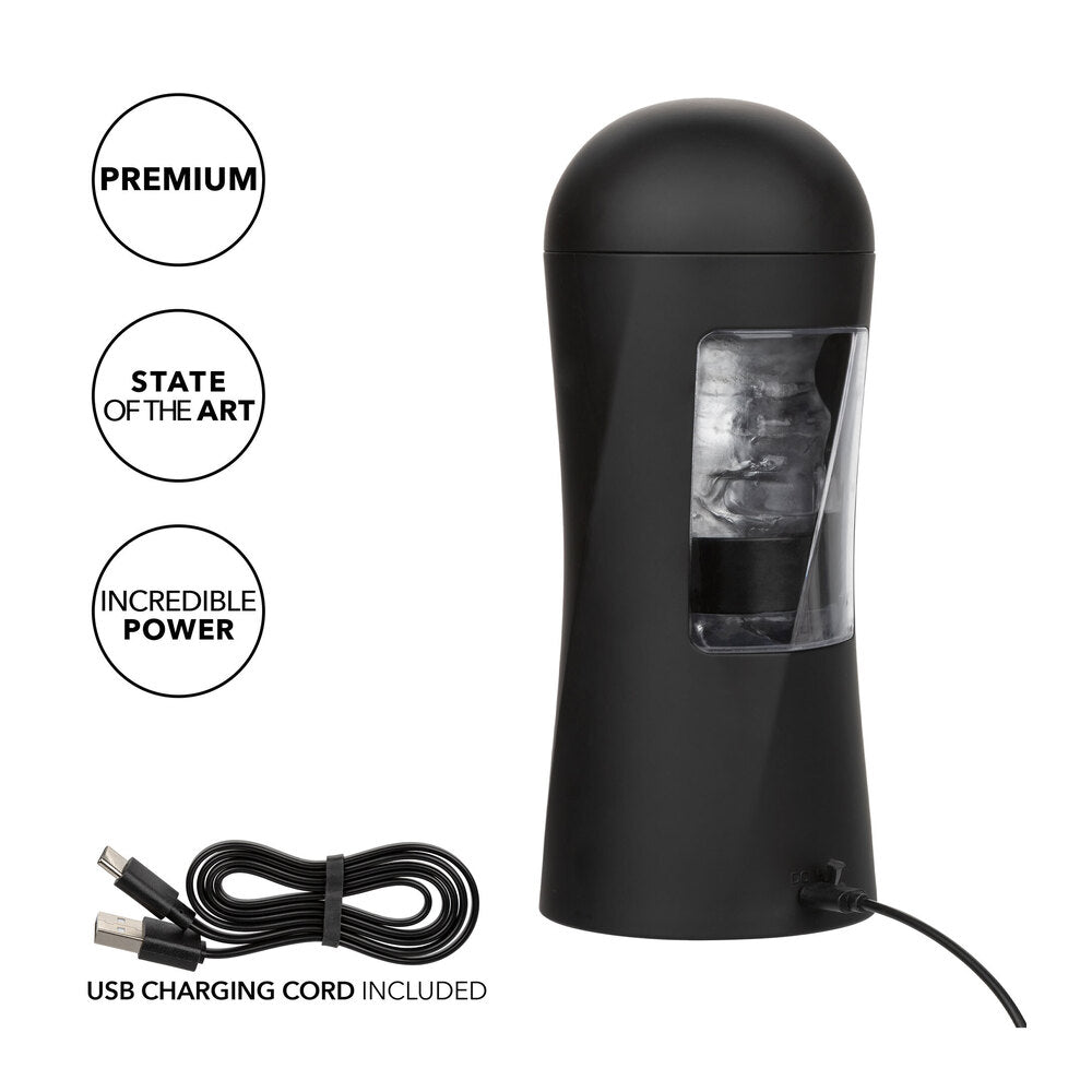 Bionic Power Stroker Masturbator|Side View|"stroker detail - side view"