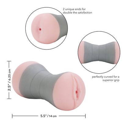 Travel Gripper Pussy And Ass Masturbator|Back View|"quality build - back view"