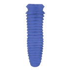 Apollo Stroker Closed End Textured Masturbator Blue|Side View|"textured detail - side view"