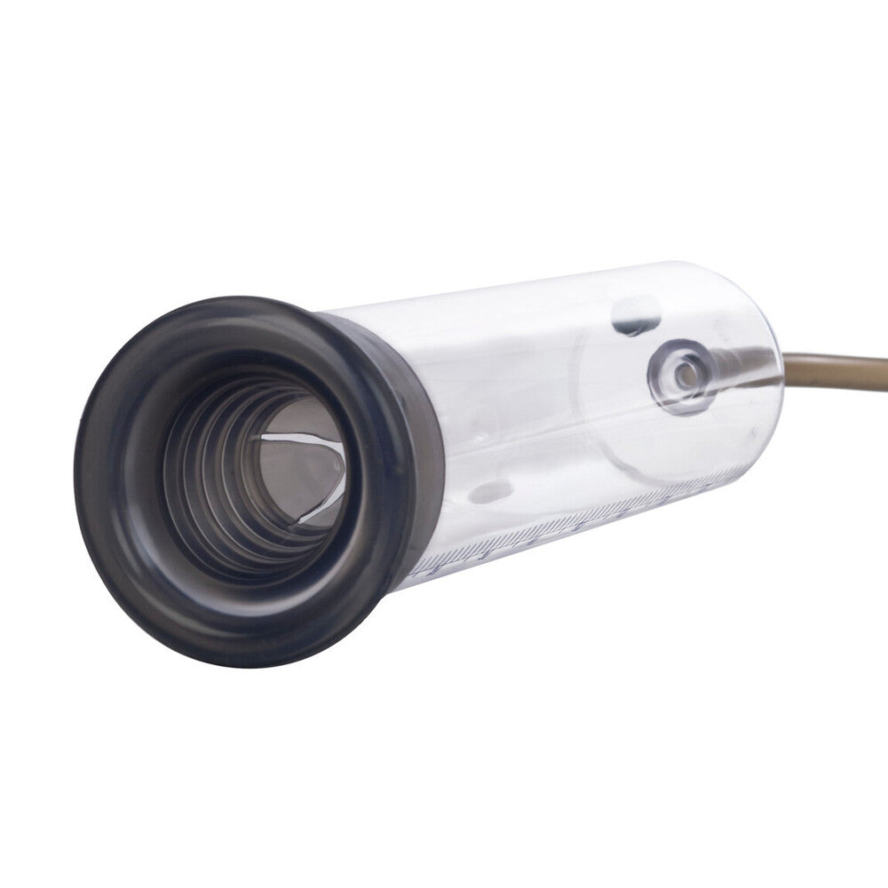 Precision Pump Intermediate Cylinder|Side View|"Calibrated vacuum tube with comfort seal - side view"