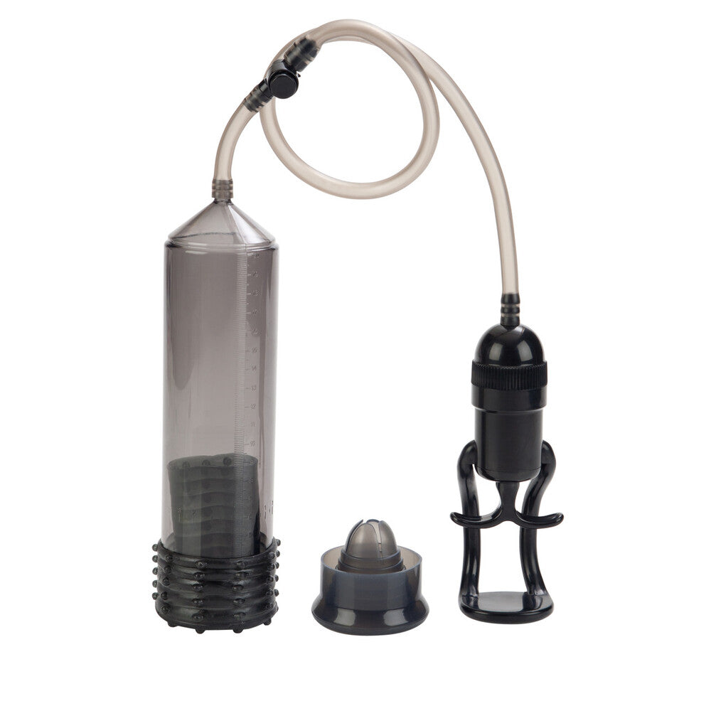 Adonis EZ Grip Penis Pump|Front View|"Easy-grip enhancement pump with comfort handle - front view"