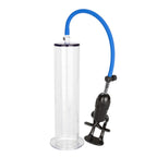 Advanced Executive Clear Vacuum Pump|Front View|"Premium clear cylinder pump with pressure monitoring - front view"