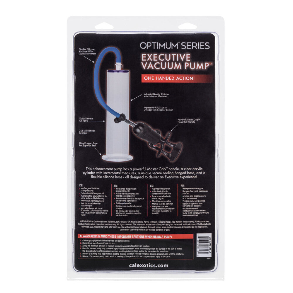 Advanced Executive Clear Vacuum Pump|Kit View|"Deluxe enhancement system with all accessories - kit view"