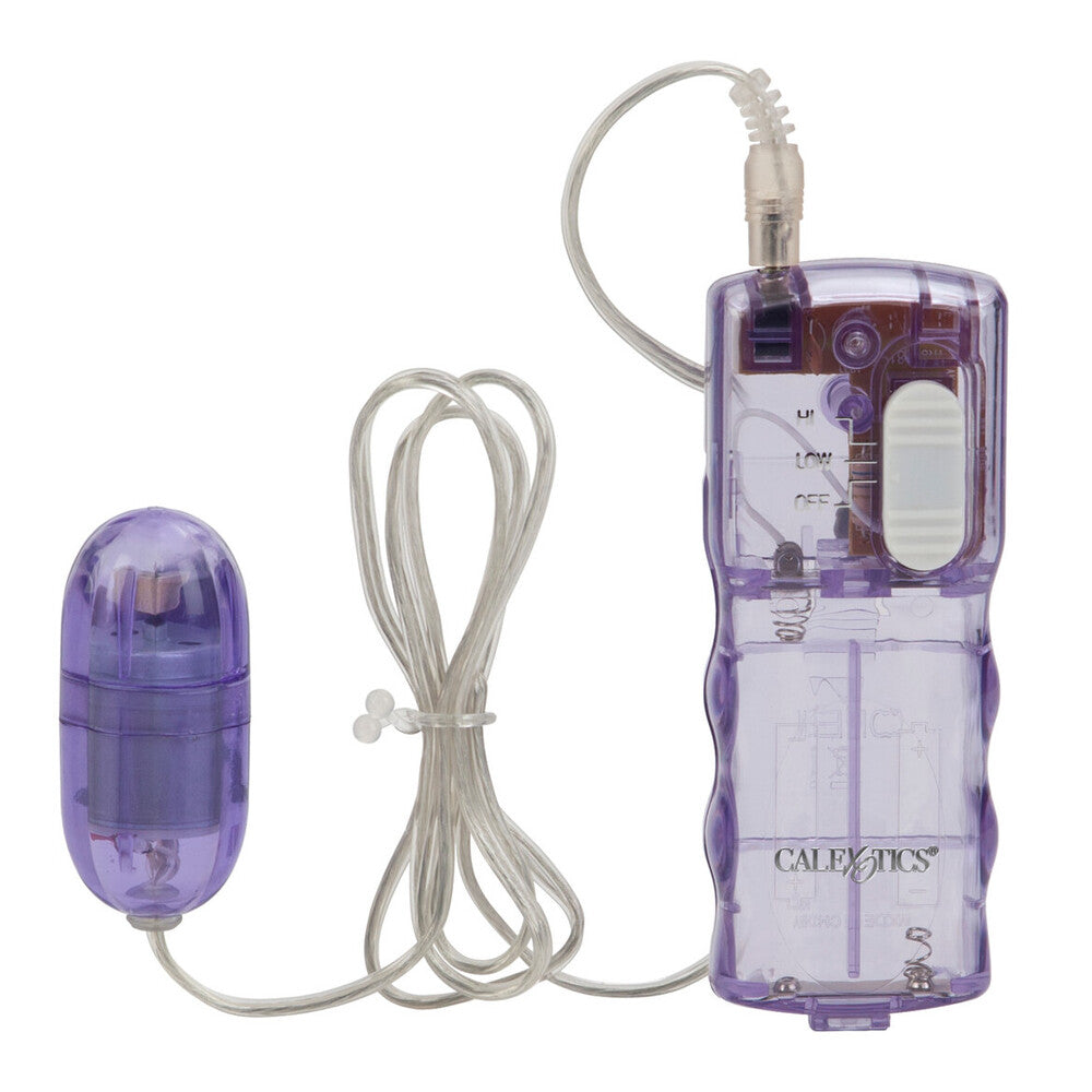 Double Play Vibrating Egg And Clitoral Stimulator|Side View|"Premium pleasure device - side view"