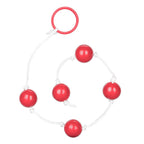 Medium Pleasure Anal Beads Assorted Colours|Front View|"medium colorful beads-front view"|