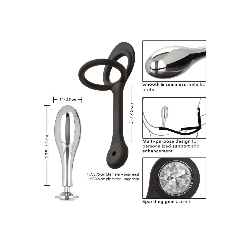 Star Fucker Teardrop Plug And Cockring|Set View|"complete teardrop set-set view"|