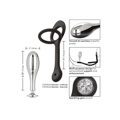 Star Fucker Teardrop Plug And Cockring|Set View|"complete teardrop set-set view"|