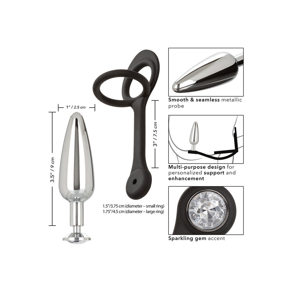 Star Fucker Slim Plug And Cockring|Set View|"complete slim set-set view"|