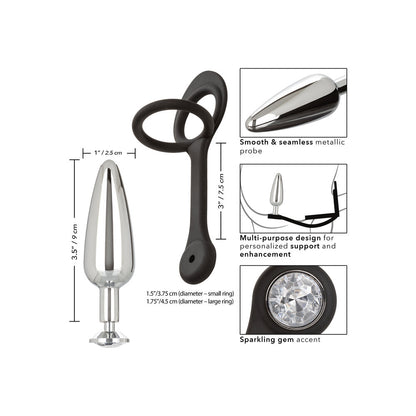 Star Fucker Slim Plug And Cockring|Set View|"complete slim set-set view"|
