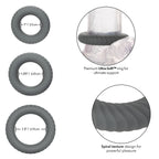 Link Up Ultra Soft Ultimate Cock Ring Set|Side View|"ultra detail - side view"