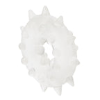 Sexagon Enhancer 2 Clear Cock Ring|Side View|"clear detail - side view"