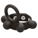 Medium Weighted Penis Ring and Ball Stretcher|Front View|"weighted ring-front view"|