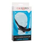 The Accommodator Face Strap On Dildo Black|Detail View|"surface detail - detail view"