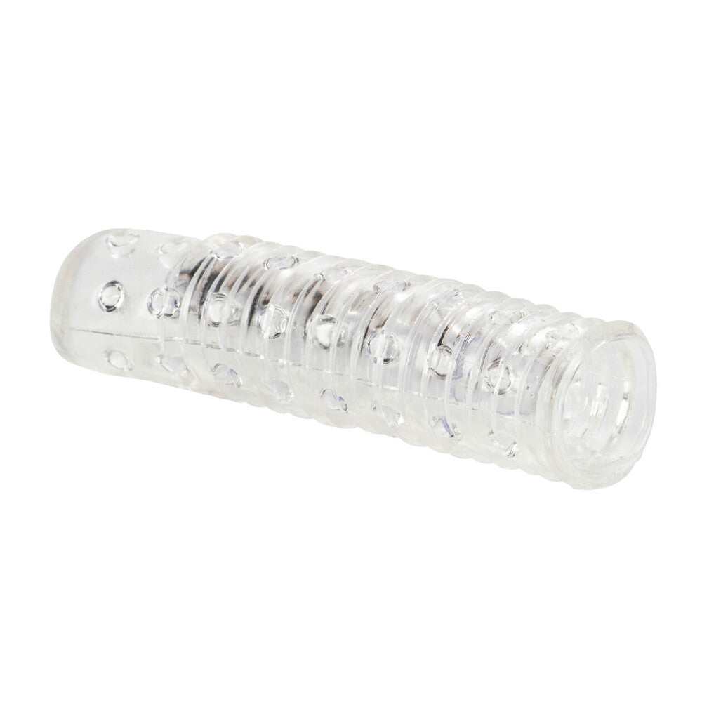 Reversible Cock Sleeve|Side View|"reversible detail - side view"