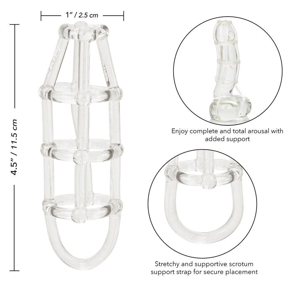 Cock Cage Enhancer|Side View|"enhancer detail - side view"