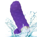Intimate Play Purple Rechargeable Finger Teaser | Angle | "comfortable fit design - angle view"