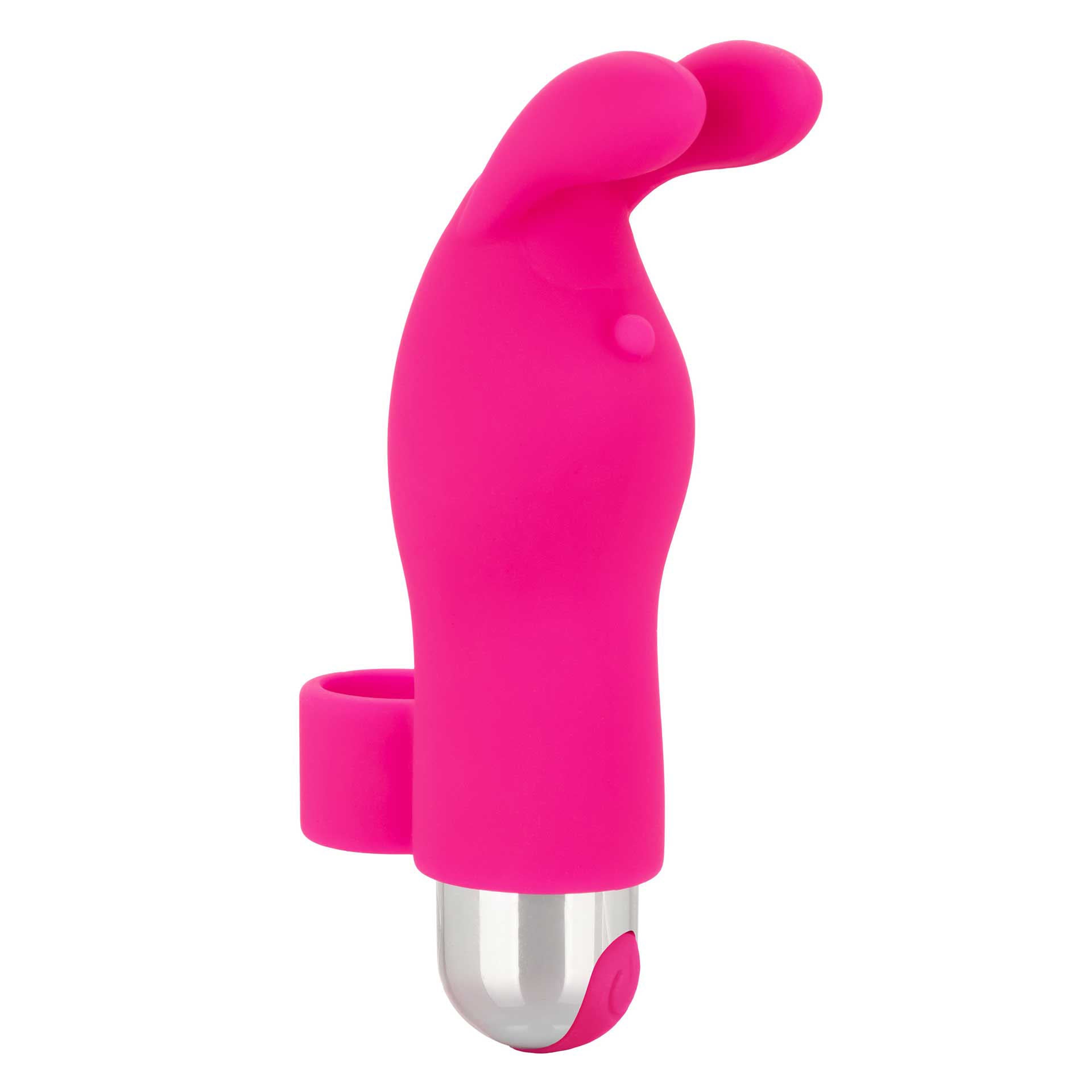 Intimate Play Pink Rechargeable Bunny Finger Vibrator | Main | "pink silicone finger massager - main view"
