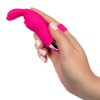 Intimate Play Pink Rechargeable Bunny Finger Vibrator | Detail | "easy-touch controls - detail view"