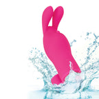 Intimate Play Pink Rechargeable Bunny Finger Vibrator | Angle | "flexible tip design - angle view"
