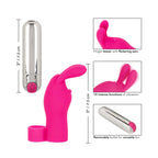 Intimate Play Pink Rechargeable Bunny Finger Vibrator | Package | "complete finger vibe set - package view"