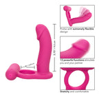Silicone Rechargeable Double Diver Stimulator|Side View|"double detail - side view"