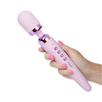 Opulence High Powered Rechargeable Wand Massager | Detail | "premium control panel and charging port - detail view"