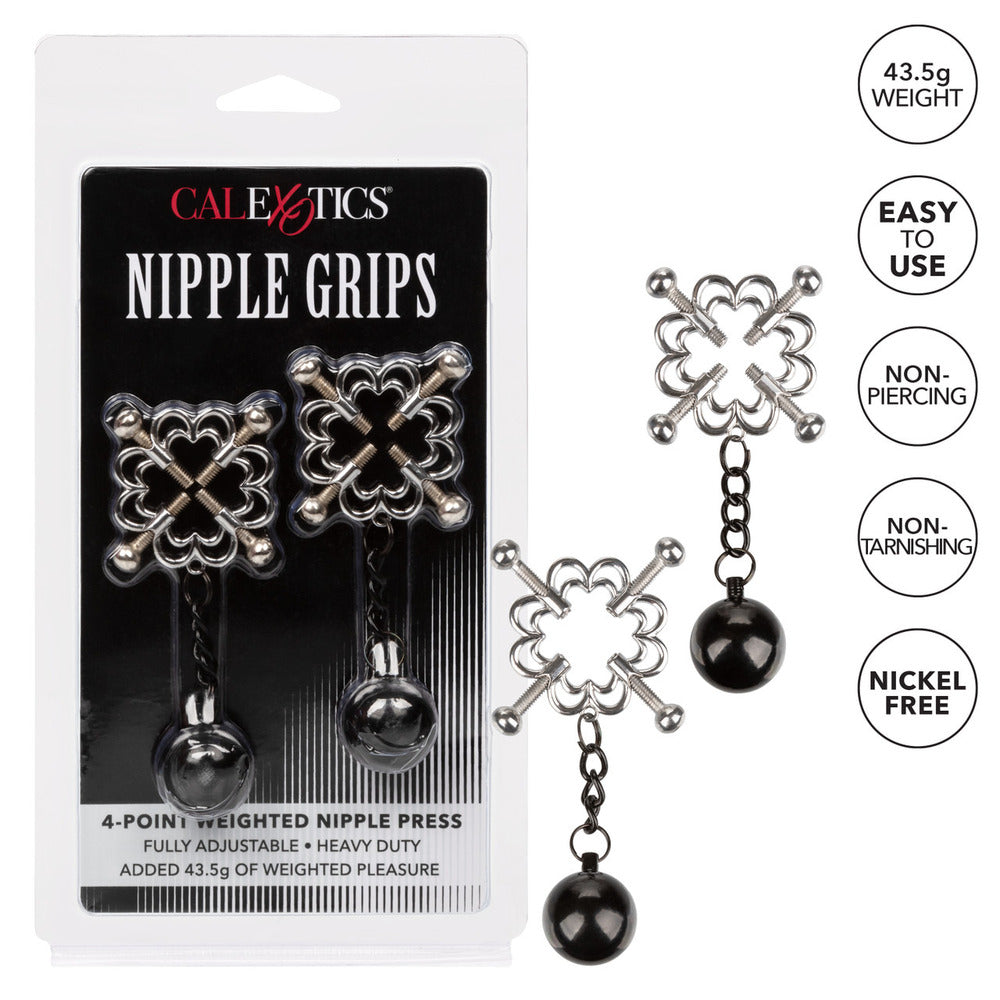 Nipple Grips 4 Point Weighted Nipple Press|Set View|"complete set-set view"|