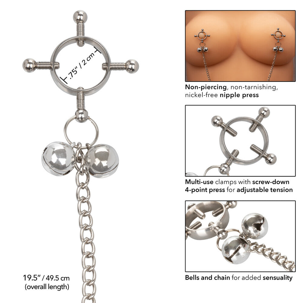 Nipple Grips 4 Point Nipple Press With Bells|Detail View|"press features-detail view"|