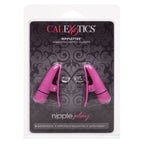 Nipplettes Vibrating Pink Nipple Clamps Adjustable|Kit View|"Complete pleasure system - kit view"